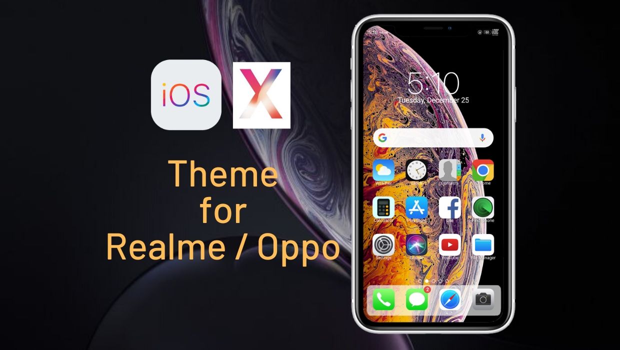 iOS X Theme for All Realme Devices