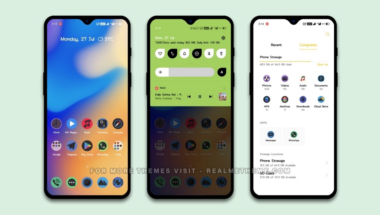 Green UI Theme for Realme Devices