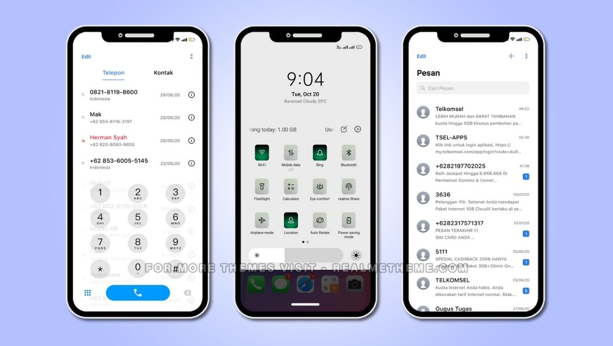 iOS 14 Theme for Realme UI and ColorOS Based Devices