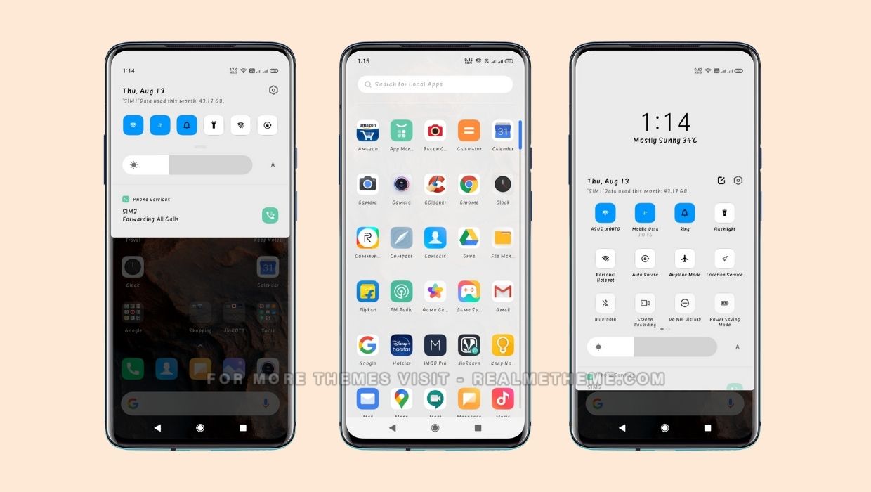 MIUI 12 Realme UI theme