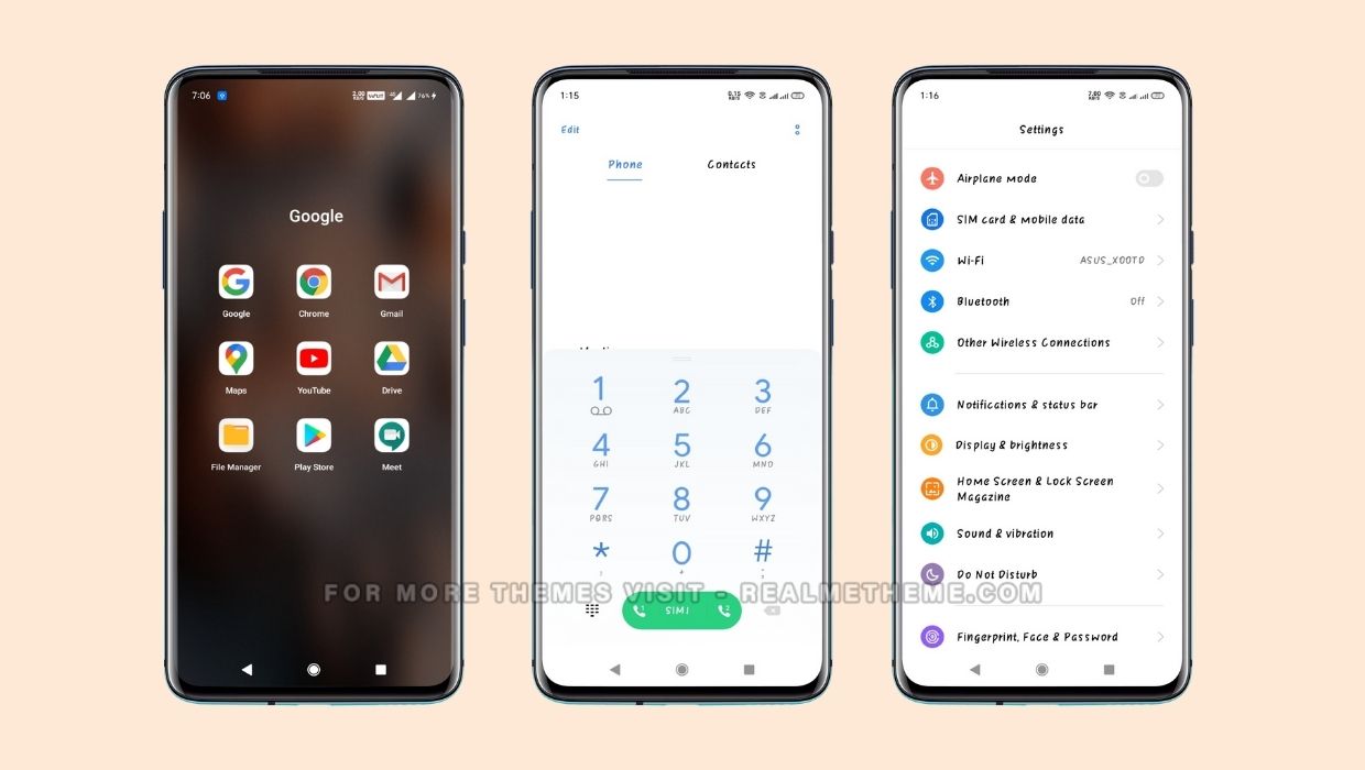 MIUI 12 Realme UI theme