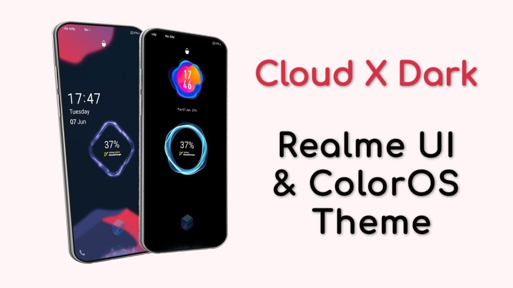 Cloud X Dark Realme UI and ColorOS Theme