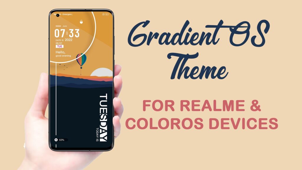 Gradient OS Realme UI and ColorOS Theme